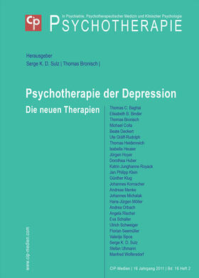 Sulz / Bronisch |  Psychotherapie der Depression | Buch |  Sack Fachmedien