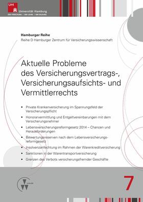 Drees / Koch / Nell |  Aktuelle Probleme des Versicherungsvertrags-, Versicherungsaufsichts- und Vermittlerrechts | eBook | Sack Fachmedien