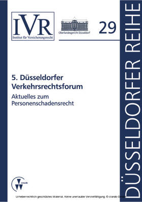 Looschelders / Michael |  5. Düsseldorfer Verkehrsrechtsforum | eBook | Sack Fachmedien