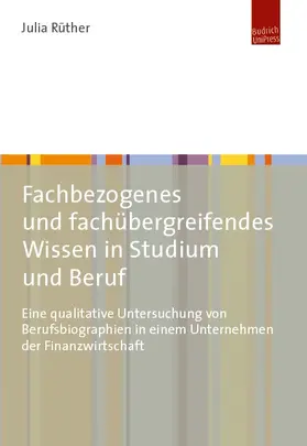 Rüther |  Fachbezogenes und fachübergreifendes Wissen in Studium und Beruf | eBook | Sack Fachmedien