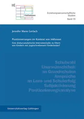 Gerlach |  Positionierungen im Kontext von Inklusion | Buch |  Sack Fachmedien