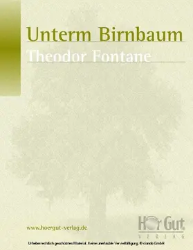 Fontane |  Unterm Birnbaum | eBook | Sack Fachmedien