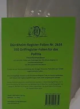 Dürckheim |  350 DürckheimRegister®-FOLIEN für das PolFHa (VDP) | Sonstiges |  Sack Fachmedien