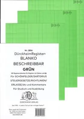 Dürckheim |  DürckheimRegister® BLANKO-GRÜN beschreibbar für deine Gesetze | Sonstiges |  Sack Fachmedien