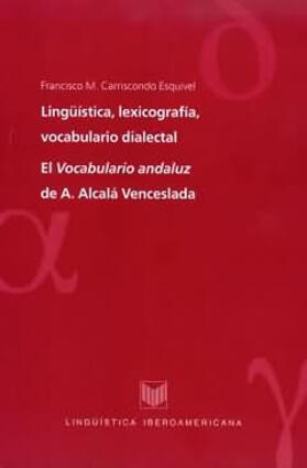 Carriscondo Esquivel |  Lingüística, lexicografía, vocabulario dialectal | eBook | Sack Fachmedien