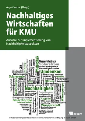 Grothe |  Nachhaltiges Wirtschaften für KMU | eBook | Sack Fachmedien