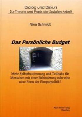 Schmidt |  Das Persönliche Budget | Buch |  Sack Fachmedien