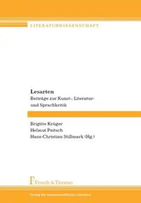 Krüger / Peitsch / Stillmark |  Lesarten | Buch |  Sack Fachmedien