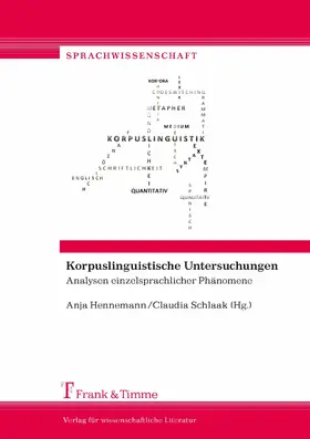 Hennemann / Schlaak |  Korpuslinguistische Untersuchungen | eBook | Sack Fachmedien