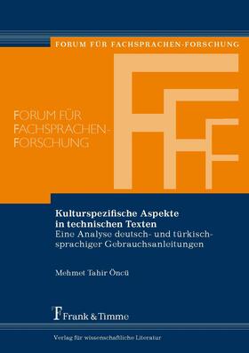 Öncü |  Kulturspezifische Aspekte in technischen Texten | eBook | Sack Fachmedien