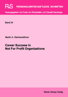 Steinbereithner |  Career Success in Not For Profit Organizations | Buch |  Sack Fachmedien