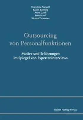 Alewell / Bähring / Canis |  Outsourcing von Personalfunktionen | Buch |  Sack Fachmedien