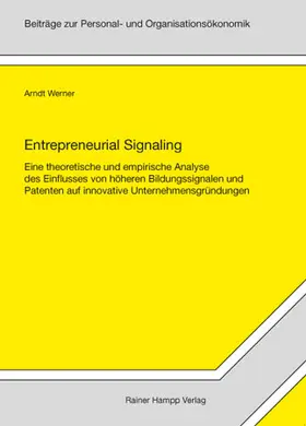 Werner |  Entrepreneurial Signaling | Buch |  Sack Fachmedien