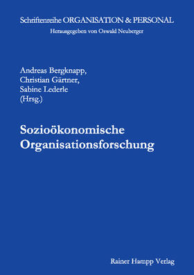 Bergknapp / Gärtner / Lederle |  Sozioökonomische Organisationsforschung | Buch |  Sack Fachmedien