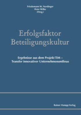Nerdinger / Wilke |  Erfolgsfaktor Beteiligungskultur | Buch |  Sack Fachmedien