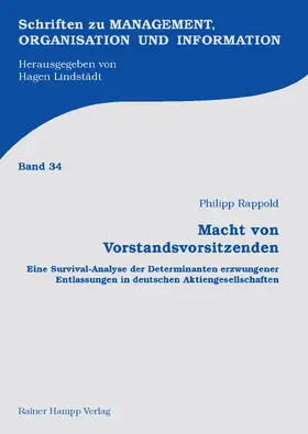 Rappold |  Macht von Vorstandsvorsitzenden | Buch |  Sack Fachmedien