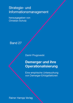 Prugovecki |  Demerger und ihre Operationalisierung | Buch |  Sack Fachmedien