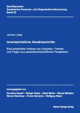 Lücke |  Innerbetriebliche Abwärtsschritte | Buch |  Sack Fachmedien