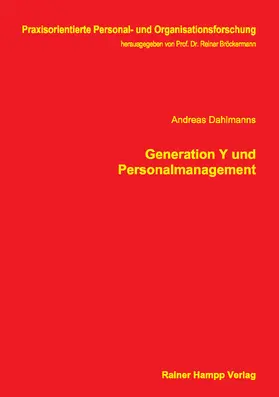 Dahlmanns |  Generation Y und Personalmanagement | Buch |  Sack Fachmedien