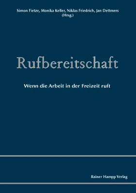 Fietze / Keller / Friedrich |  Rufbereitschaft | eBook | Sack Fachmedien