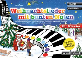 Rupp |  Weihnachtslieder mit bunten Noten für Klavier | Buch |  Sack Fachmedien