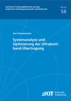 Timmermann |  Systemanalyse und Optimierung der Ultrabreitband-Übertragung | Buch |  Sack Fachmedien