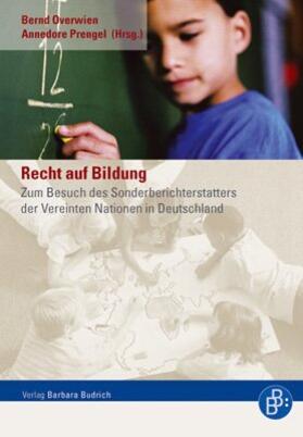 Overwien / Prengel |  Recht auf Bildung | Buch |  Sack Fachmedien