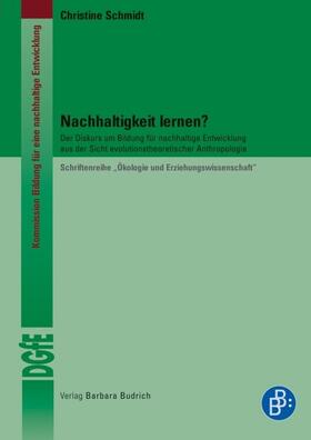 Schmidt |  Nachhaltigkeit lernen? | Buch |  Sack Fachmedien