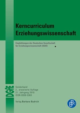 Erziehungswissenschaft (DGfE) |  Kerncurriculum Erziehungswissenschaft | Buch |  Sack Fachmedien