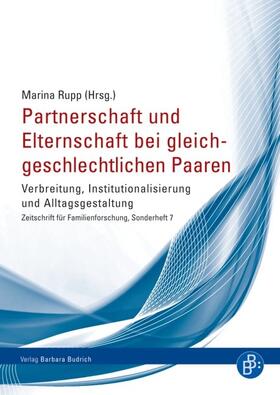 Rupp |  Partnerschaft und Elternschaft bei gleichgeschlechtlichen Paaren | Buch |  Sack Fachmedien