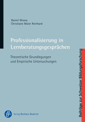 Wrana / Maier Reinhard |  Professionalisierung in Lernberatungsgesprächen | Buch |  Sack Fachmedien