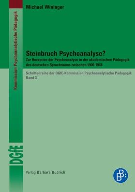 Wininger |  Steinbruch Psychoanalyse? | eBook | Sack Fachmedien