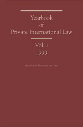 Sarcevic / Volken / The Swiss Institute of Comparative Law | 1999 | E-Book | sack.de