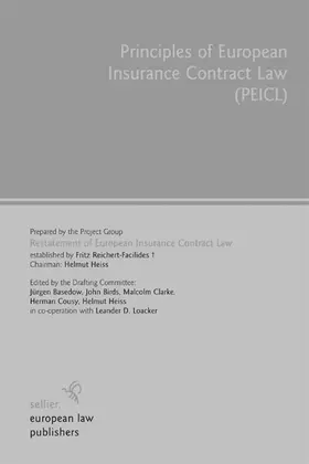 Project Group Restatement of European Insurance Contract Law |  Principles of European Insurance Contract Law | eBook | Sack Fachmedien