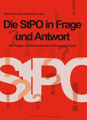 Schütte / Losert |  Die StPO in Frage und Antwort | Buch |  Sack Fachmedien