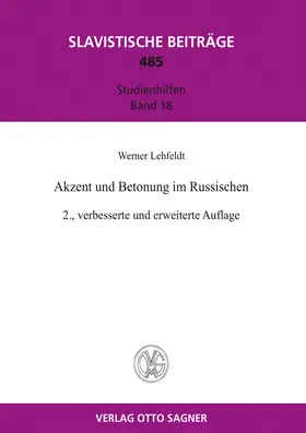 Lehfeldt |  Akzent und Betonung im Russischen | Buch |  Sack Fachmedien