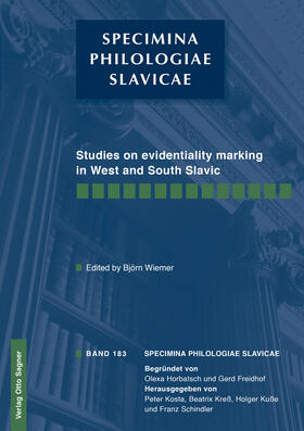 Wiemer |  Studies on evidentiality marking in West and South Slavic | Buch |  Sack Fachmedien