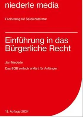 Niederle |  Einführung in das Bürgerliche Recht | Buch |  Sack Fachmedien