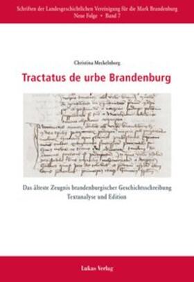 Meckelnborg |  Tractatus de urbe Brandenburg | eBook | Sack Fachmedien