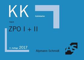 Haack |  Karteikarten ZPO I + II | Buch |  Sack Fachmedien