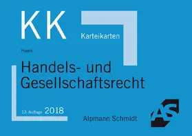 Haack |  Karteikarten Handels- und Gesellschaftsrecht | Buch |  Sack Fachmedien