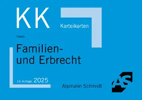 Haack |  Karteikarten Familien- und Erbrecht | Buch |  Sack Fachmedien