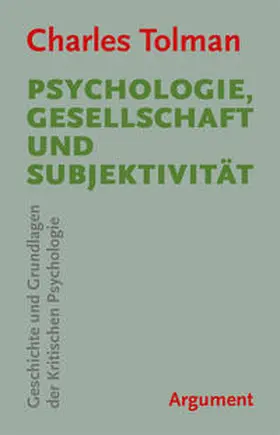 Tolman |  Psychologie, Gesellschaft und Subjektivität | Buch |  Sack Fachmedien