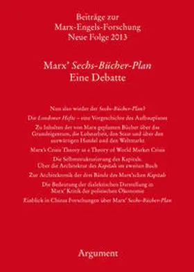 Hecker / Sperl / Vollgraf |  Marx' Sechs-Bücher-Plan | Buch |  Sack Fachmedien