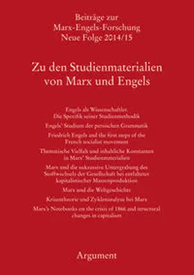 Hecker / Sperl / Vollgraf |  Zu den Studienmaterialien von Marx und Engels | Buch |  Sack Fachmedien