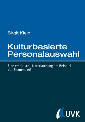 Klein |  Kulturbasierte Personalauswahl | Buch |  Sack Fachmedien