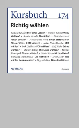 Nassehi / Felixberger |  Kursbuch 174 | eBook | Sack Fachmedien