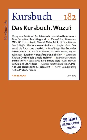 Nassehi / Felixbeger |  Kursbuch 182 | eBook | Sack Fachmedien