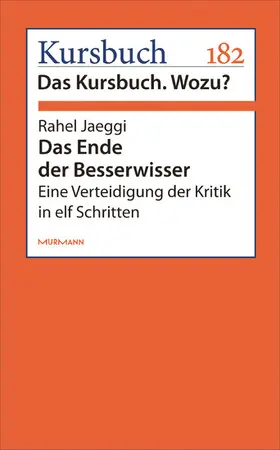 Jaeggi |  Das Ende der Besserwisser | eBook | Sack Fachmedien