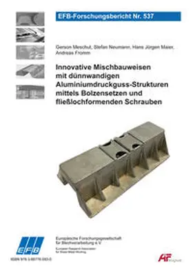 Meschut / Neumann / Maier |  Innovative Mischbauweisen mit dünnwandigen Aluminiumdruckguss-Strukturen mittels Bolzensetzen und fließlochformenden Schrauben | Buch |  Sack Fachmedien